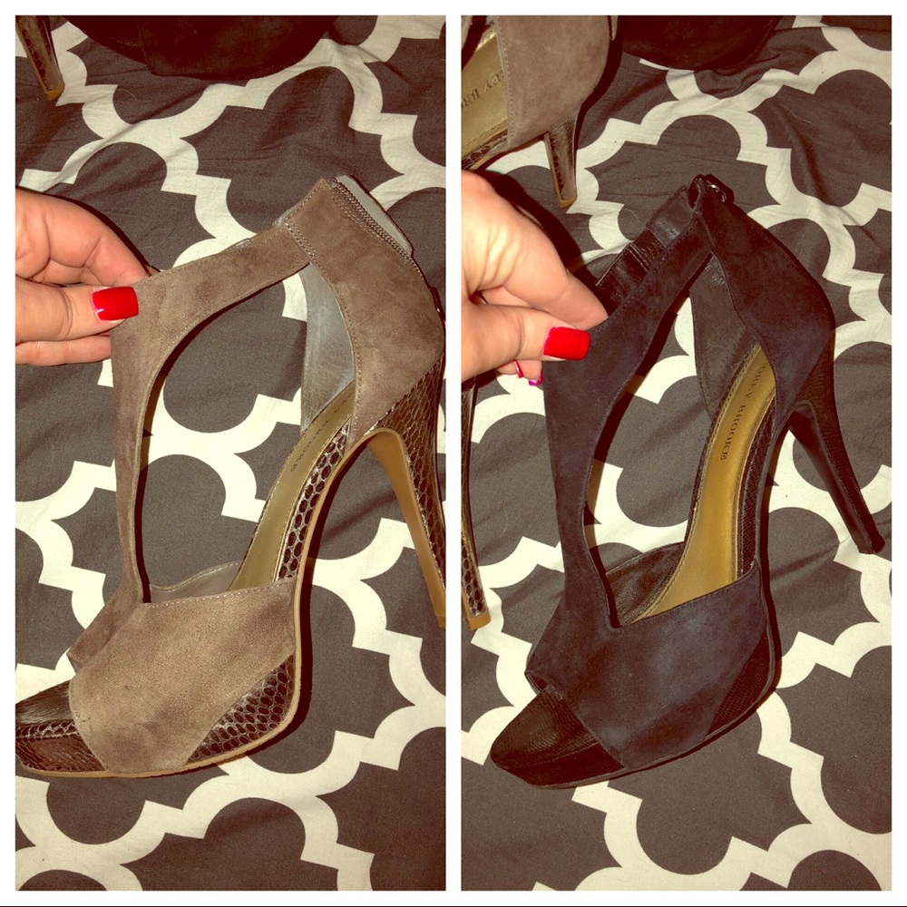 2 pairs of Audrey Brooke Platform Heels  1 price!